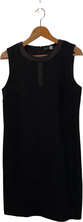 00's Black Wool Blend Sleevless Dress by Saks Fifth Avenue