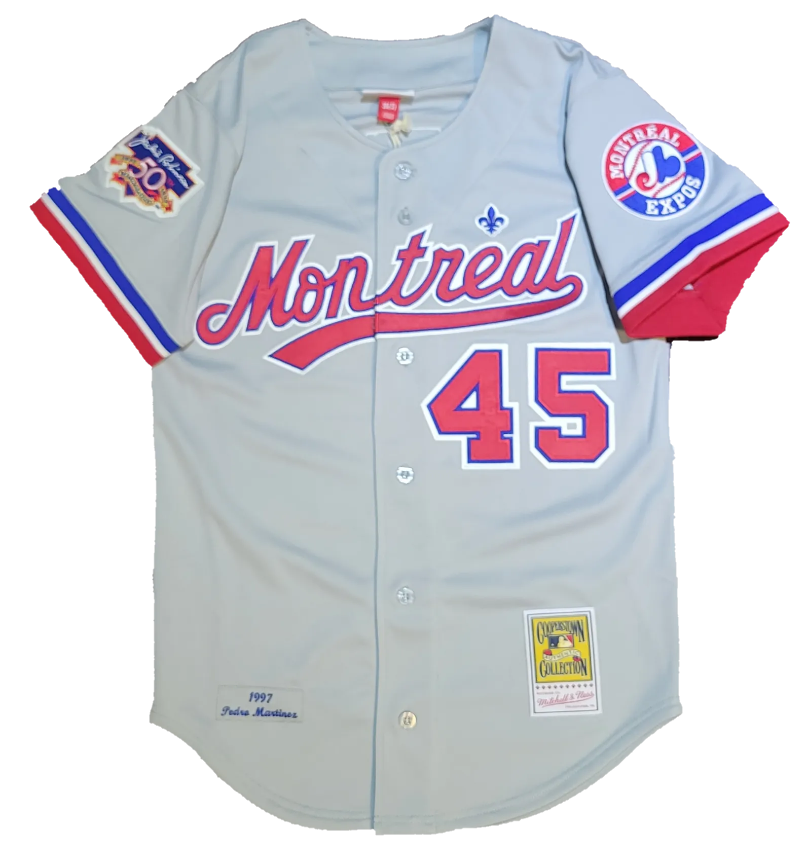 1997 Pedro Martinez Montreal Expos Mitchell & Ness Cooperstown Collection MLB Authentic Jersey