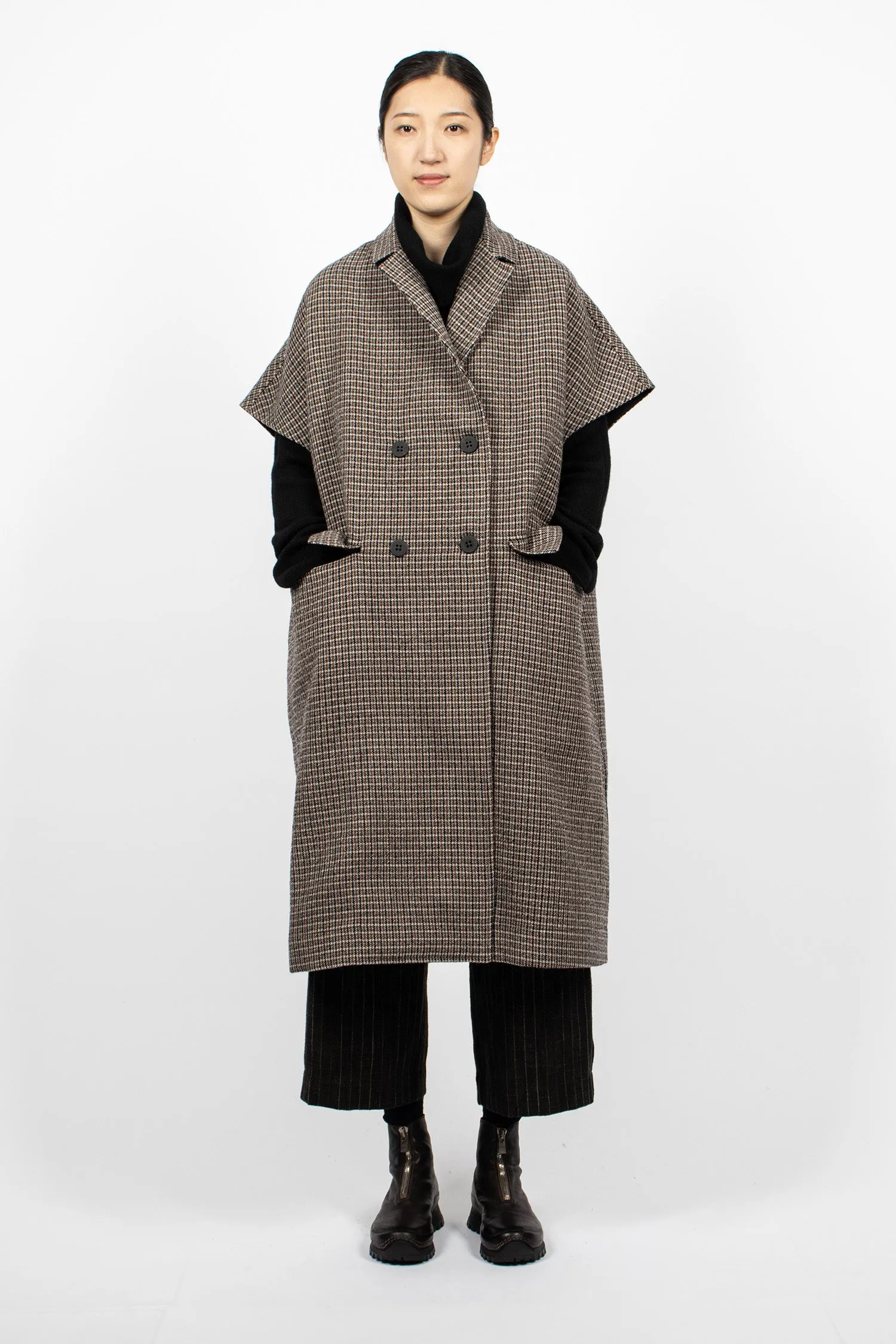 45_35 Wool Sleeveless Coat Check