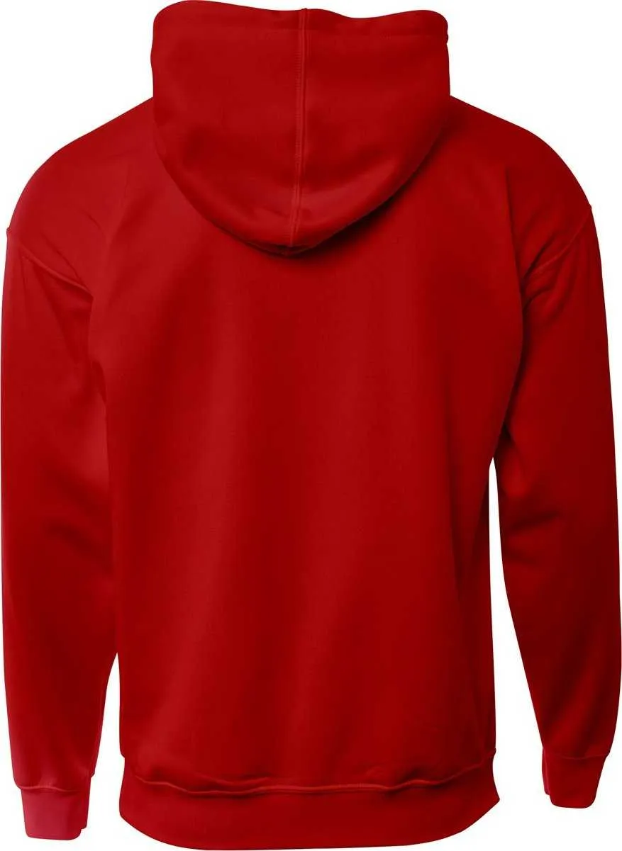 A4 N4279 Sprint Fleece Hoodie - Scarlet Graphite