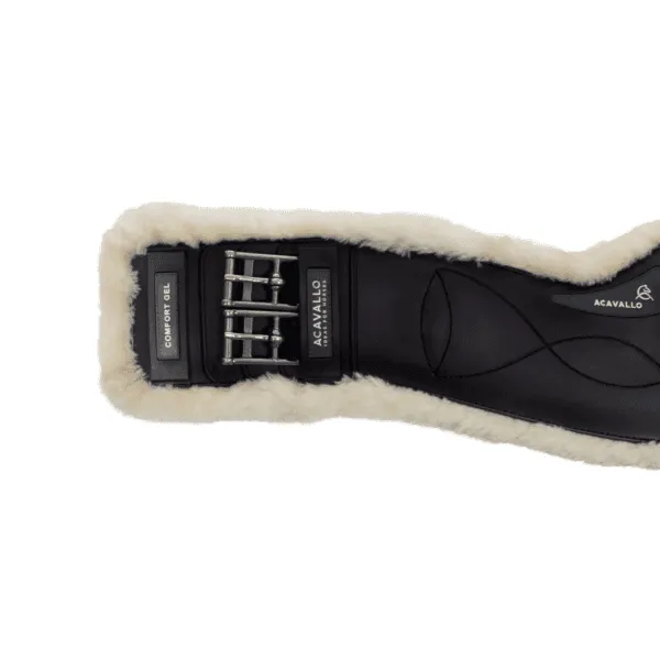 Acavallo Gel & PVC Short Dressage Girth With Eco-Wool Lining