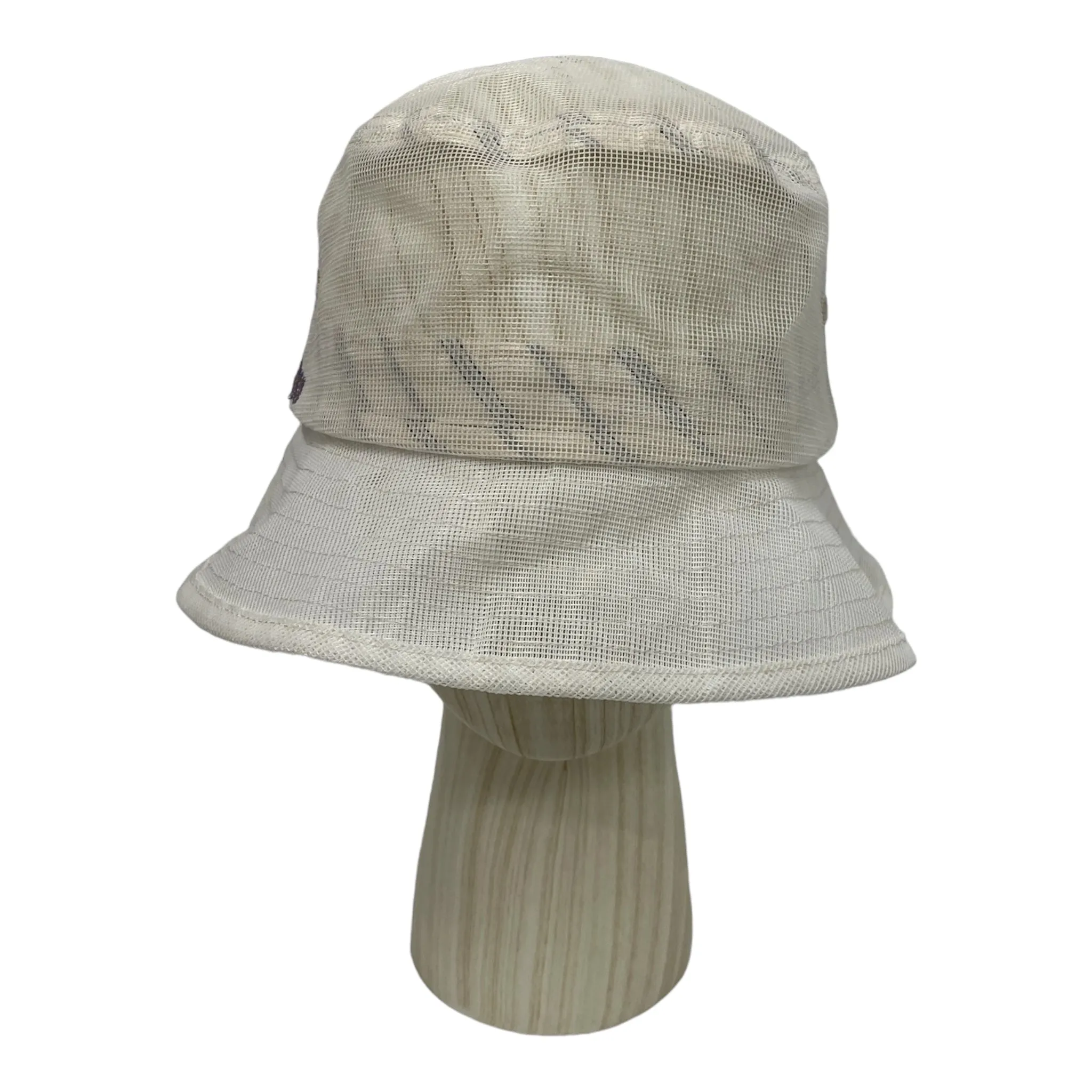 Acne Studios/Bucket Hat/Cotton/WHT/GLITTER LETTERS