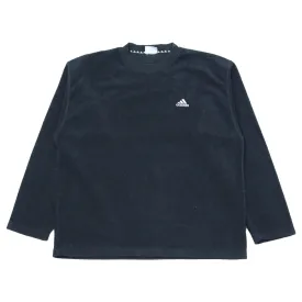 Adidas Fleece Material Black Sweatshirt