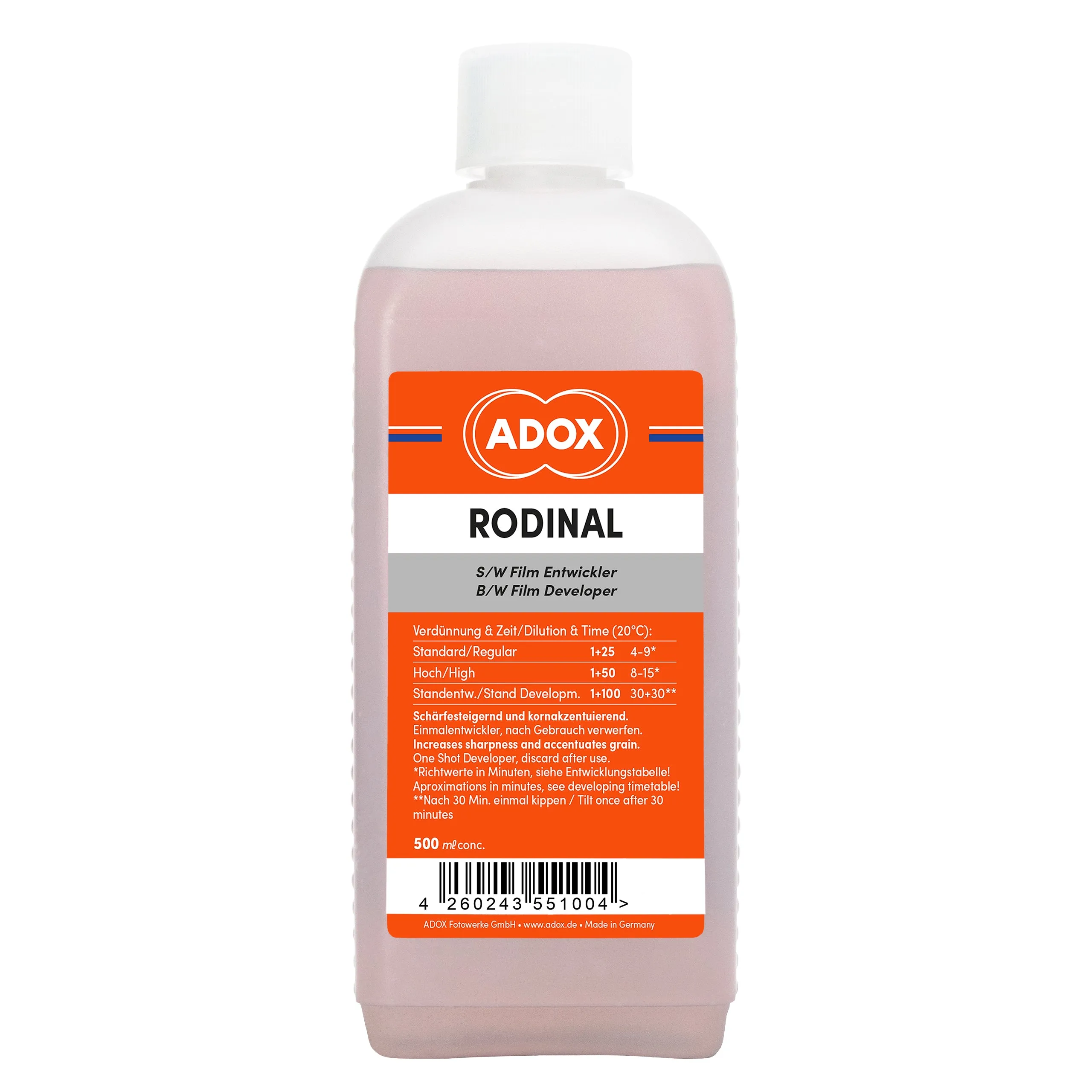 Adox Rodinal Developer - 500ml / 16 oz