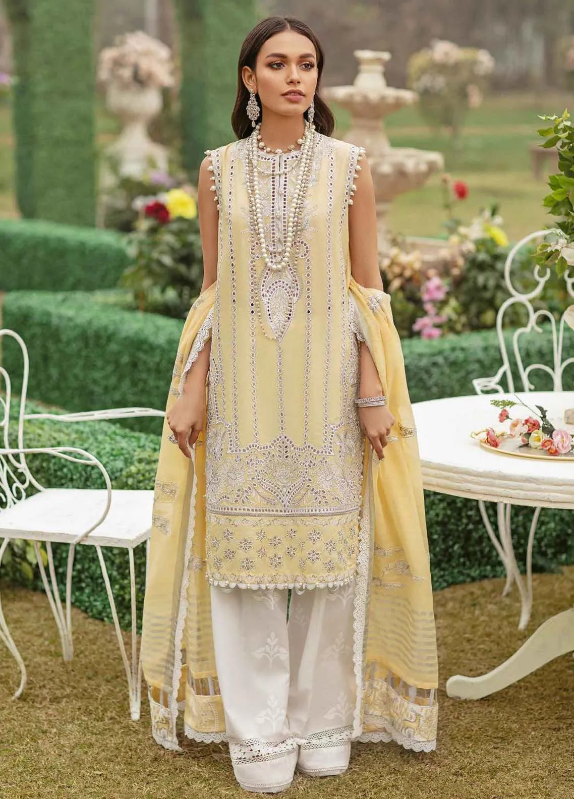 Afrozeh Embroidered Lawn Unstitched 3 Piece Suit - 06