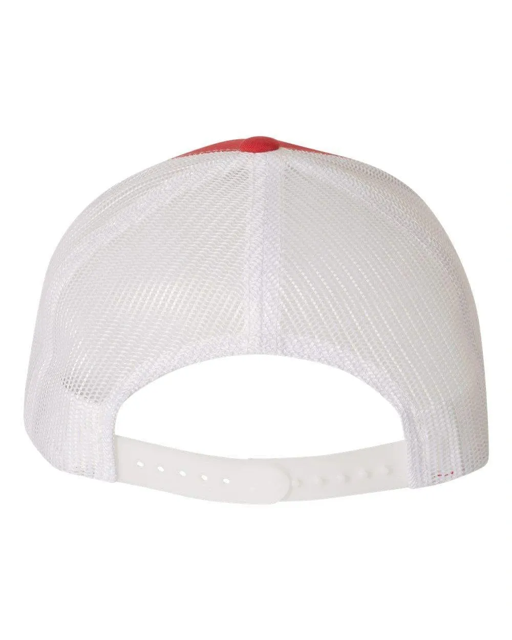 AFW Fishing Patch Hat - Red - White Snapback Trucker