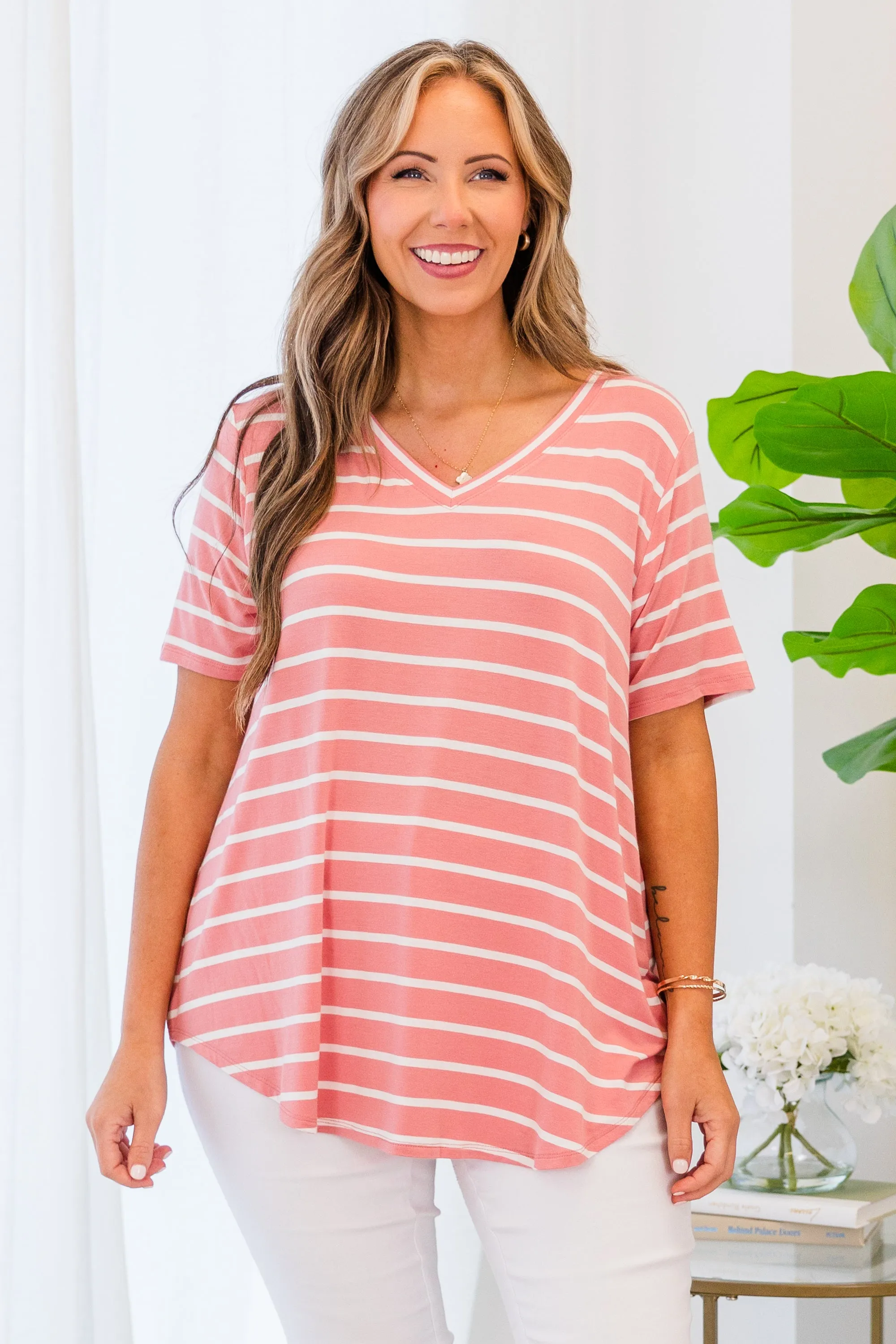 All About Good Times Top, Ash Rose-Ivory