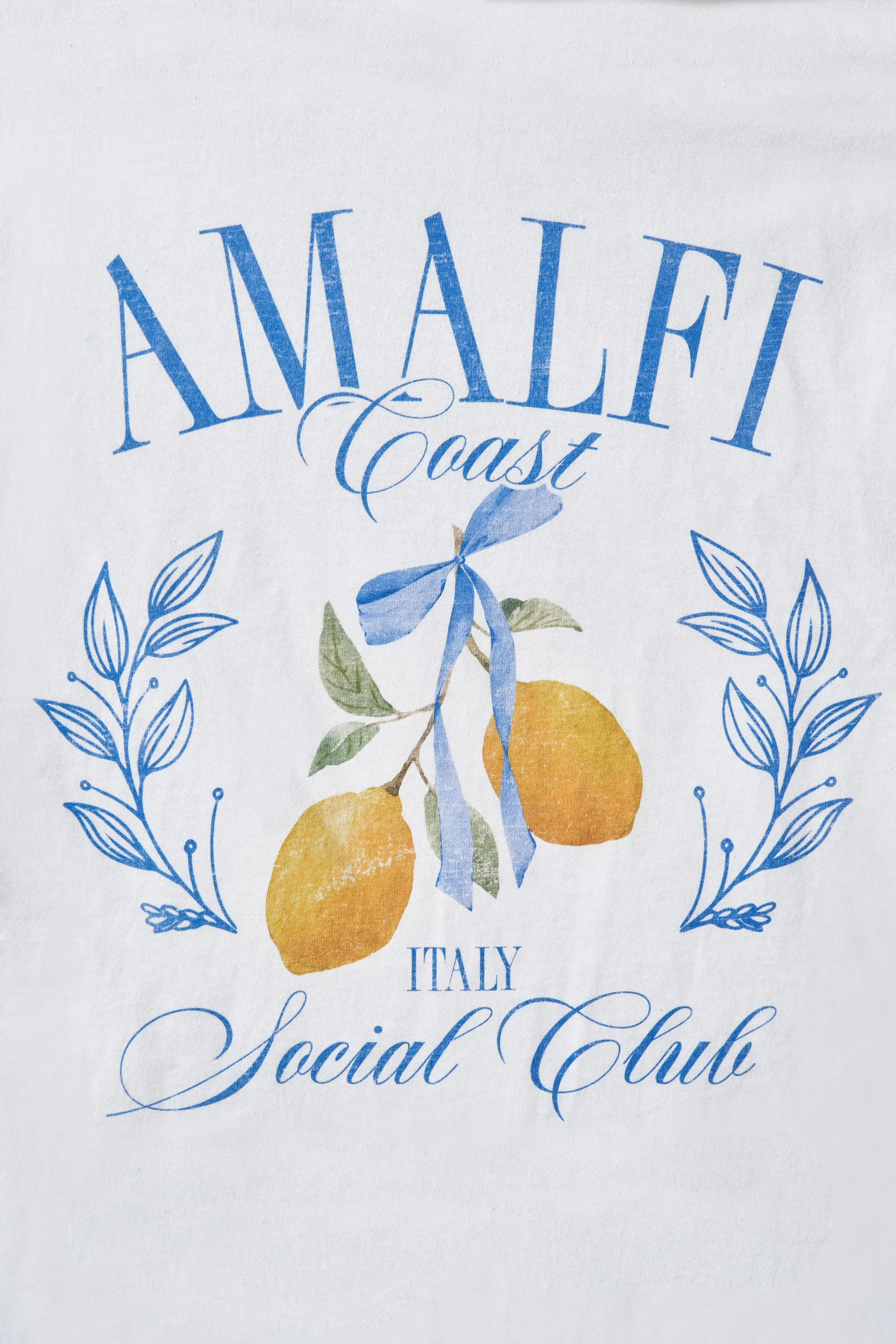 Amalfi White Oversized Tee