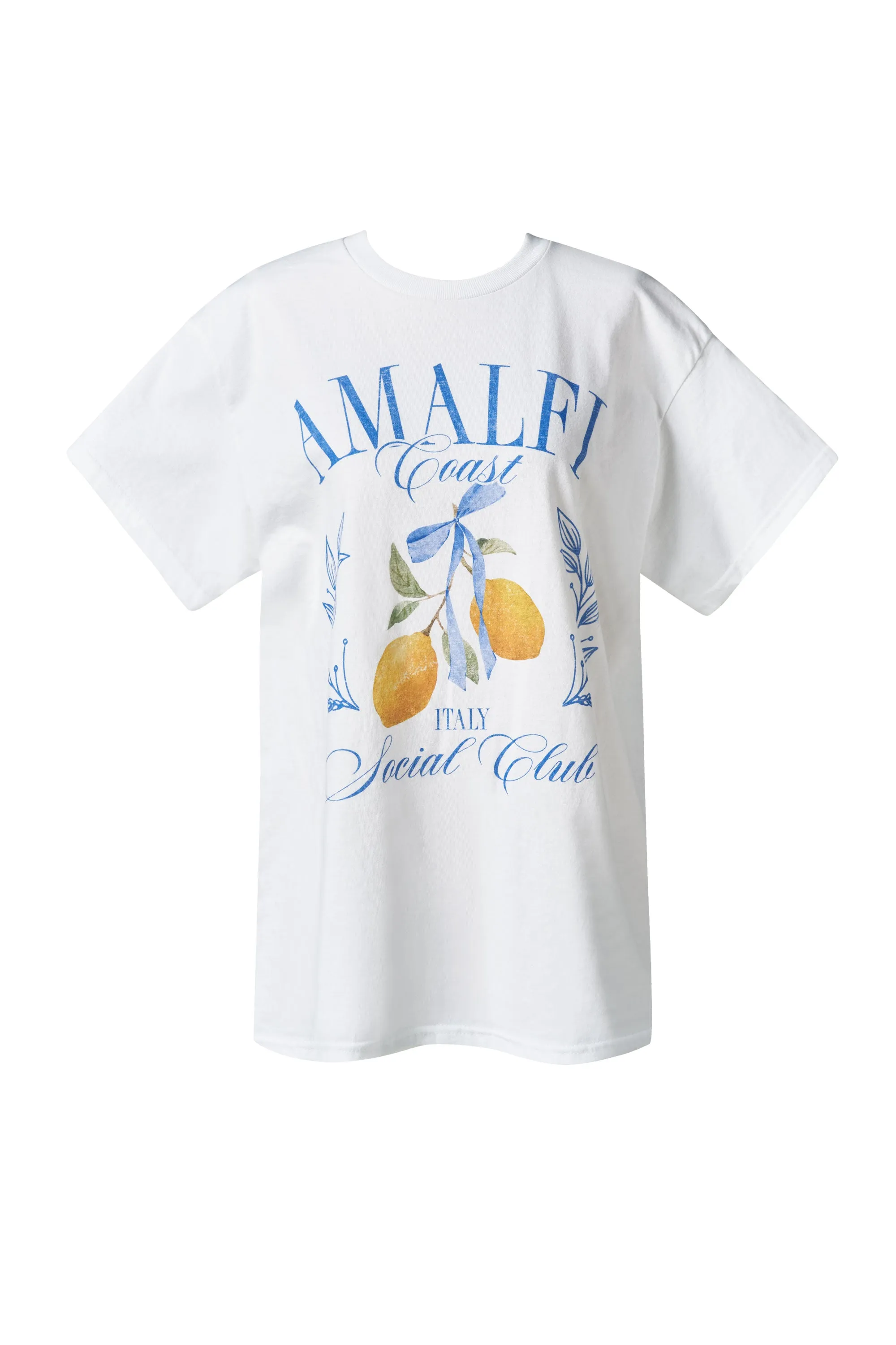 Amalfi White Oversized Tee