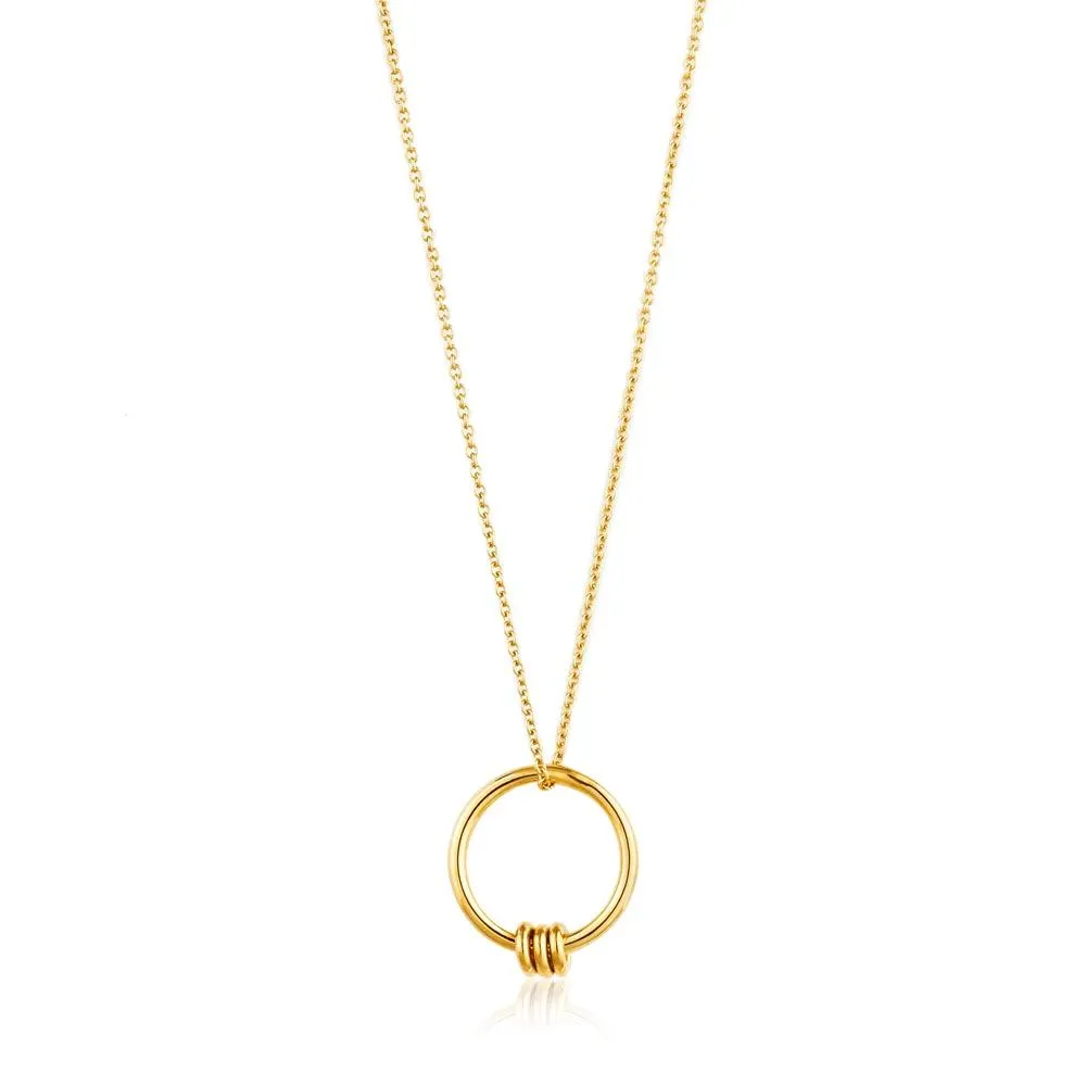 Ania Haie Modern Circle Necklace - Gold