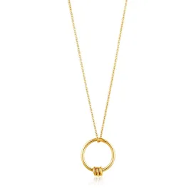 Ania Haie Modern Circle Necklace - Gold