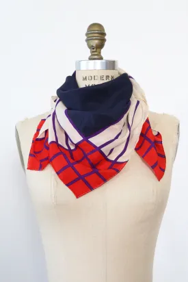 Anne Klein Silk Grid Scarf