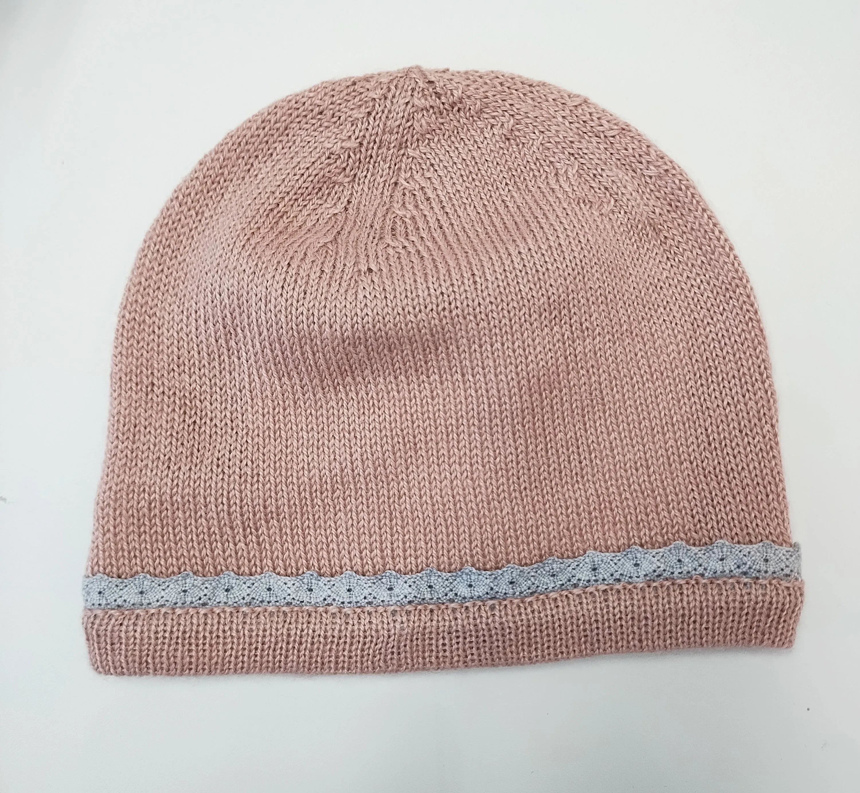 Baby Dusty Pink Alpaca Hat