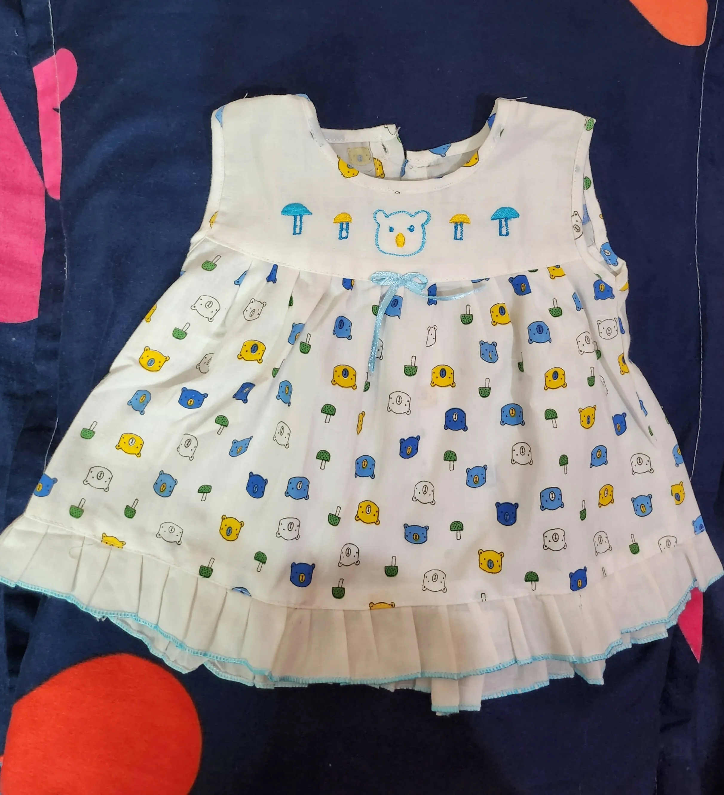 Baby frock gown onesie romper combo