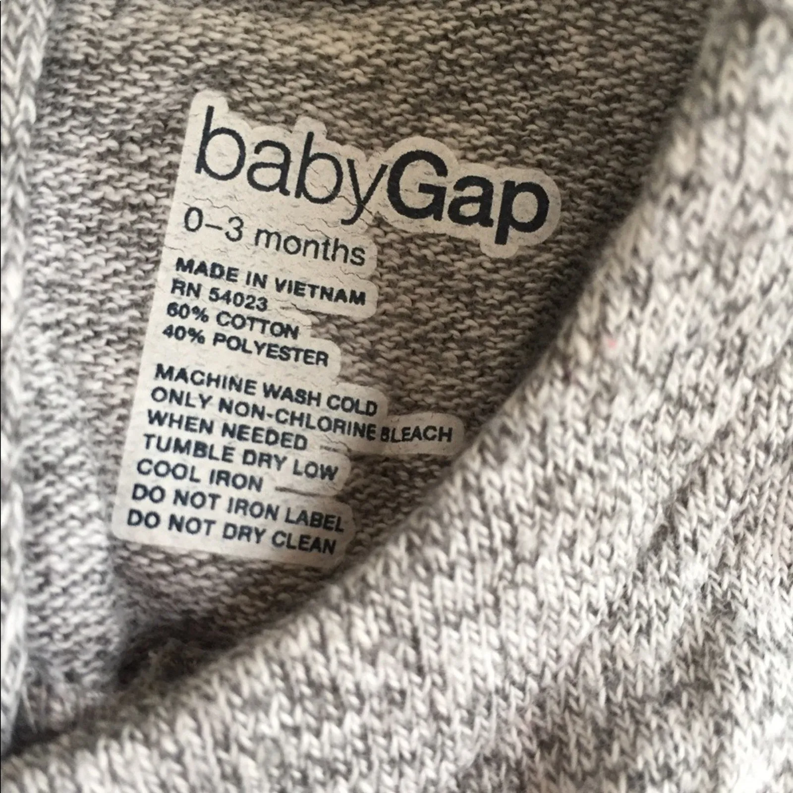 Baby Gap Soft Grey Dress 0-3 Months