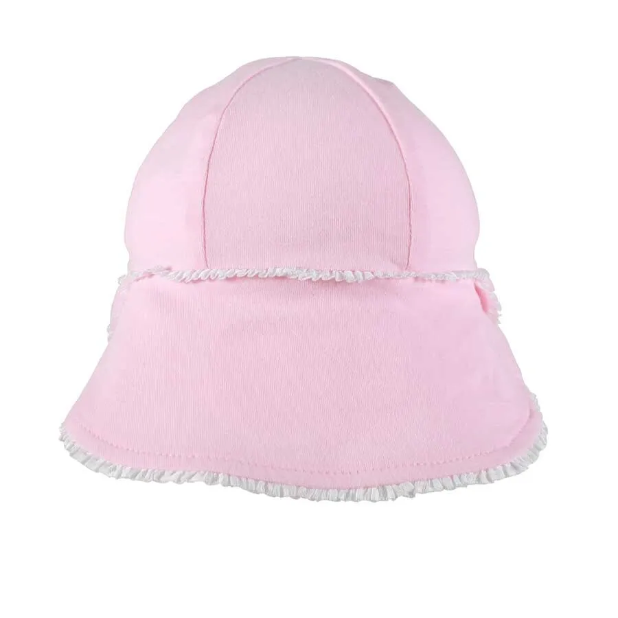 Baby Legionnaire Flap Sunhat - Blush Ruffle