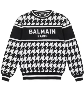 Balmain Kid's Sweater Black BS9P10-X0018-930BC