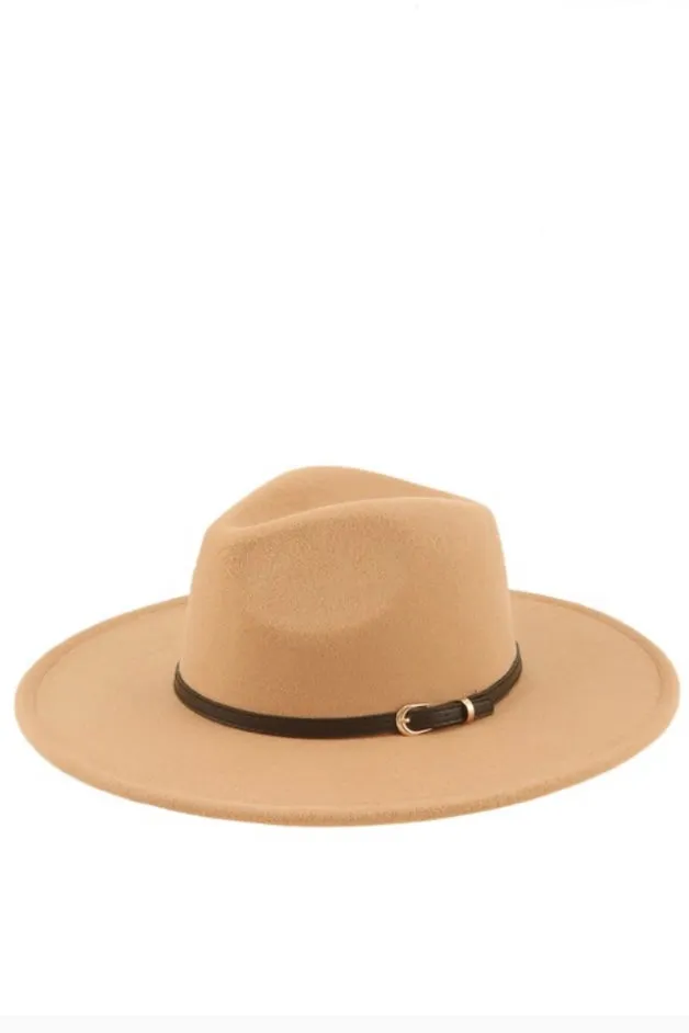 Basic Buckle Fedora (Camel)