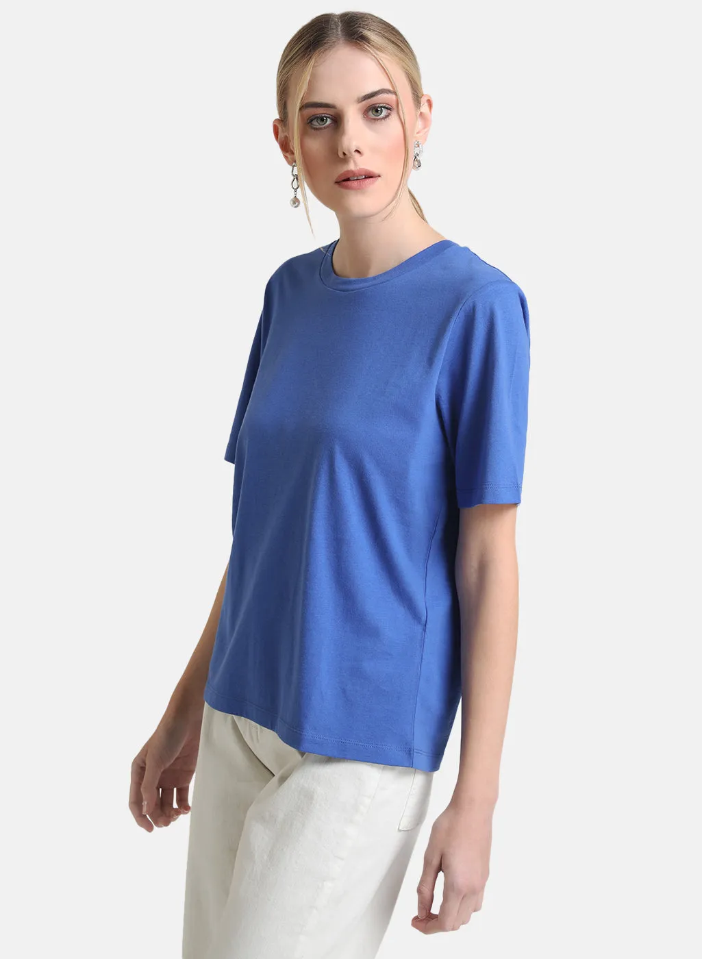 Basic Round Neck Half Sleeves T-Shirt