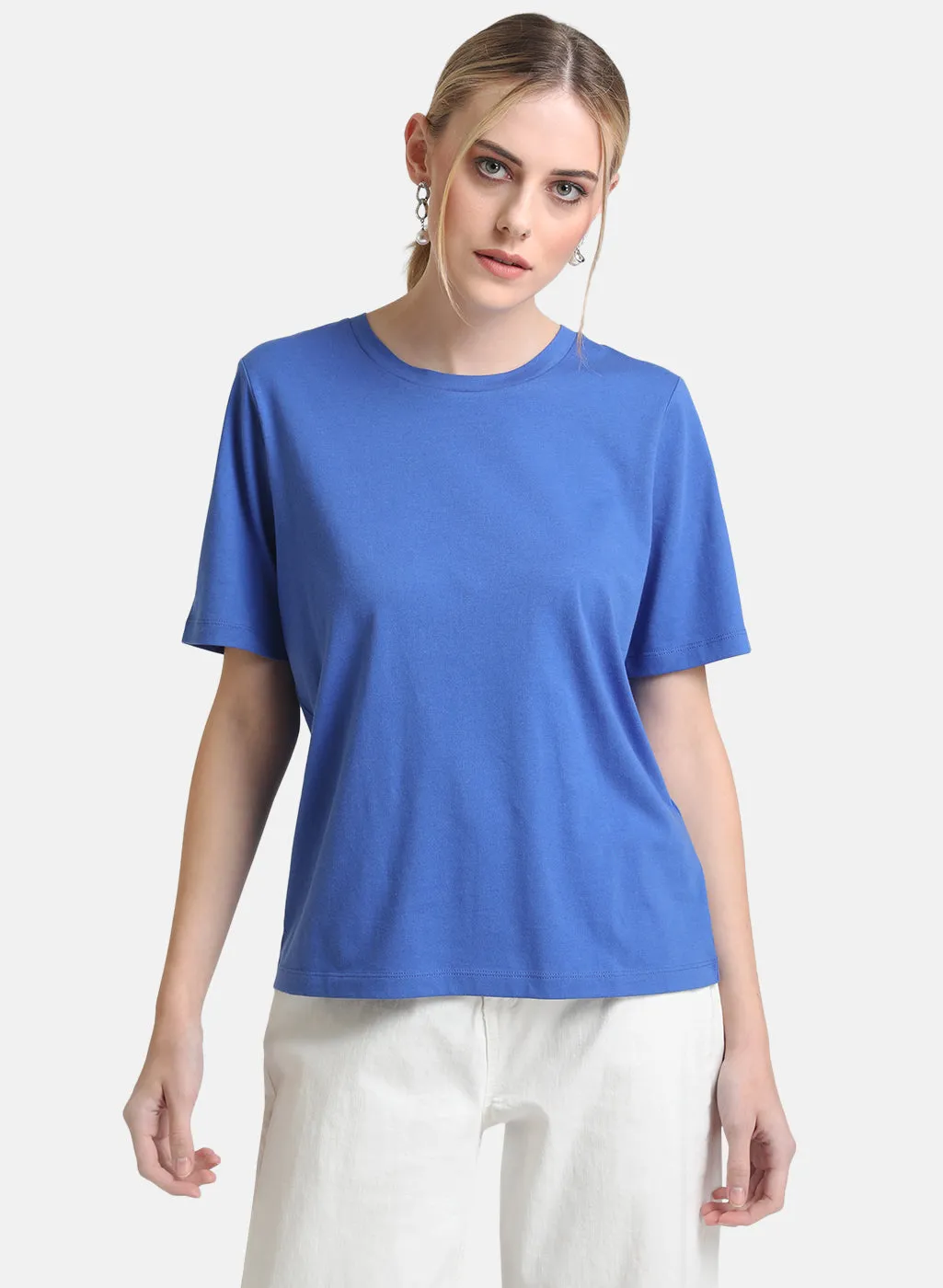 Basic Round Neck Half Sleeves T-Shirt