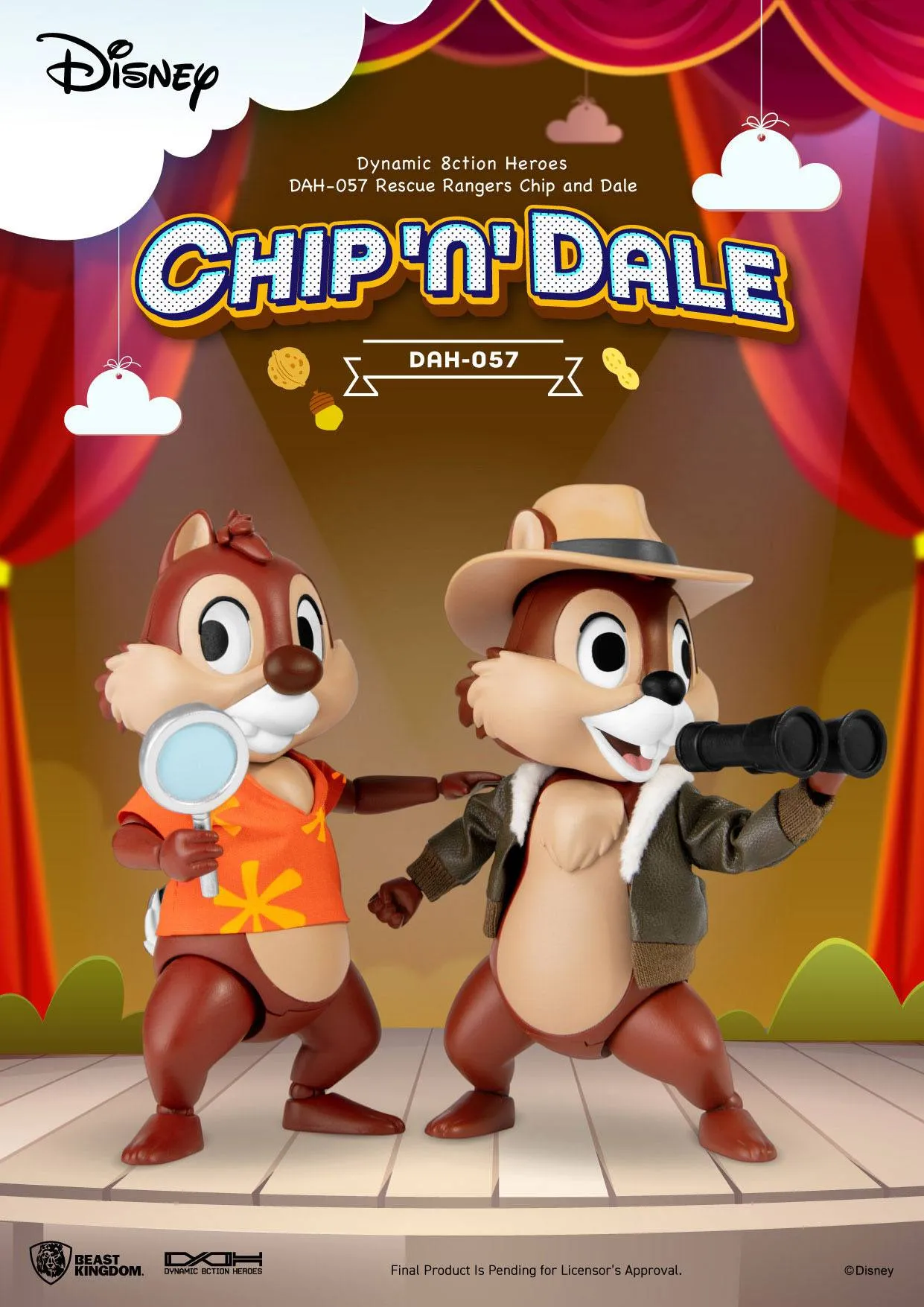 Beast Kingdom Chip 'n Dale: Rescue Rangers Chip & Dale Dynamic 8ction Heroes 1/9 Action Figures