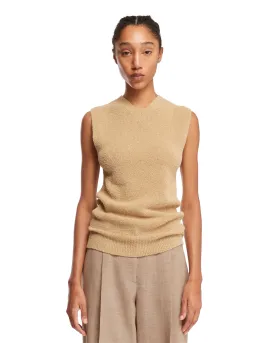 Beige Terry Knitted Top