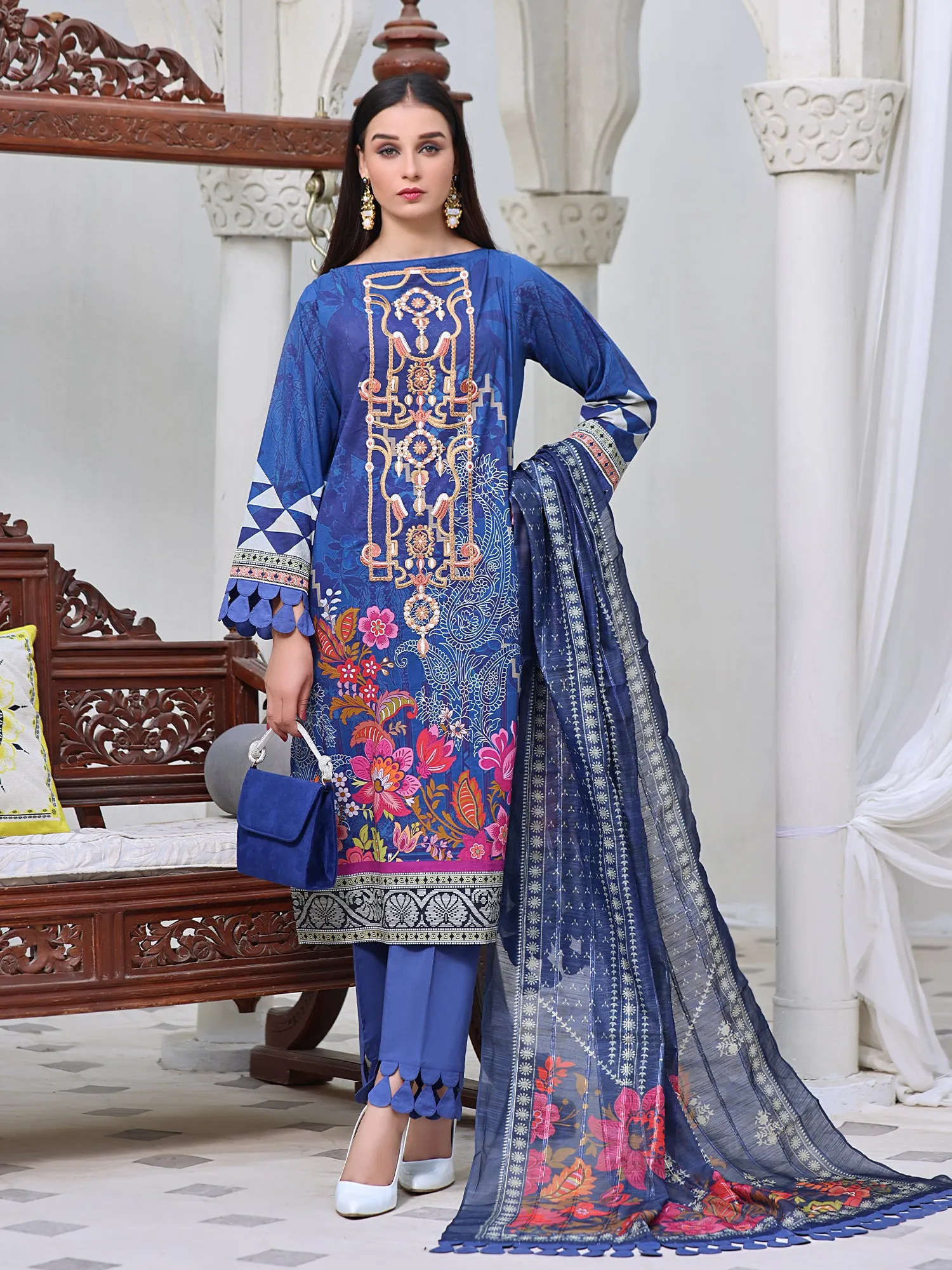 Berry Blue | 3-Piece Suit | Lawn