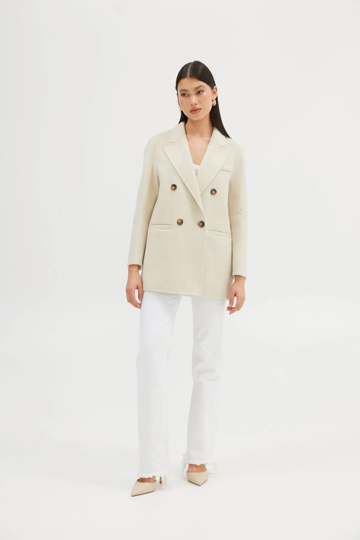 Blair Wool Blazer - Oatmeal