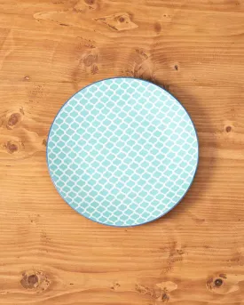 Blue Patterned Dinner Plate