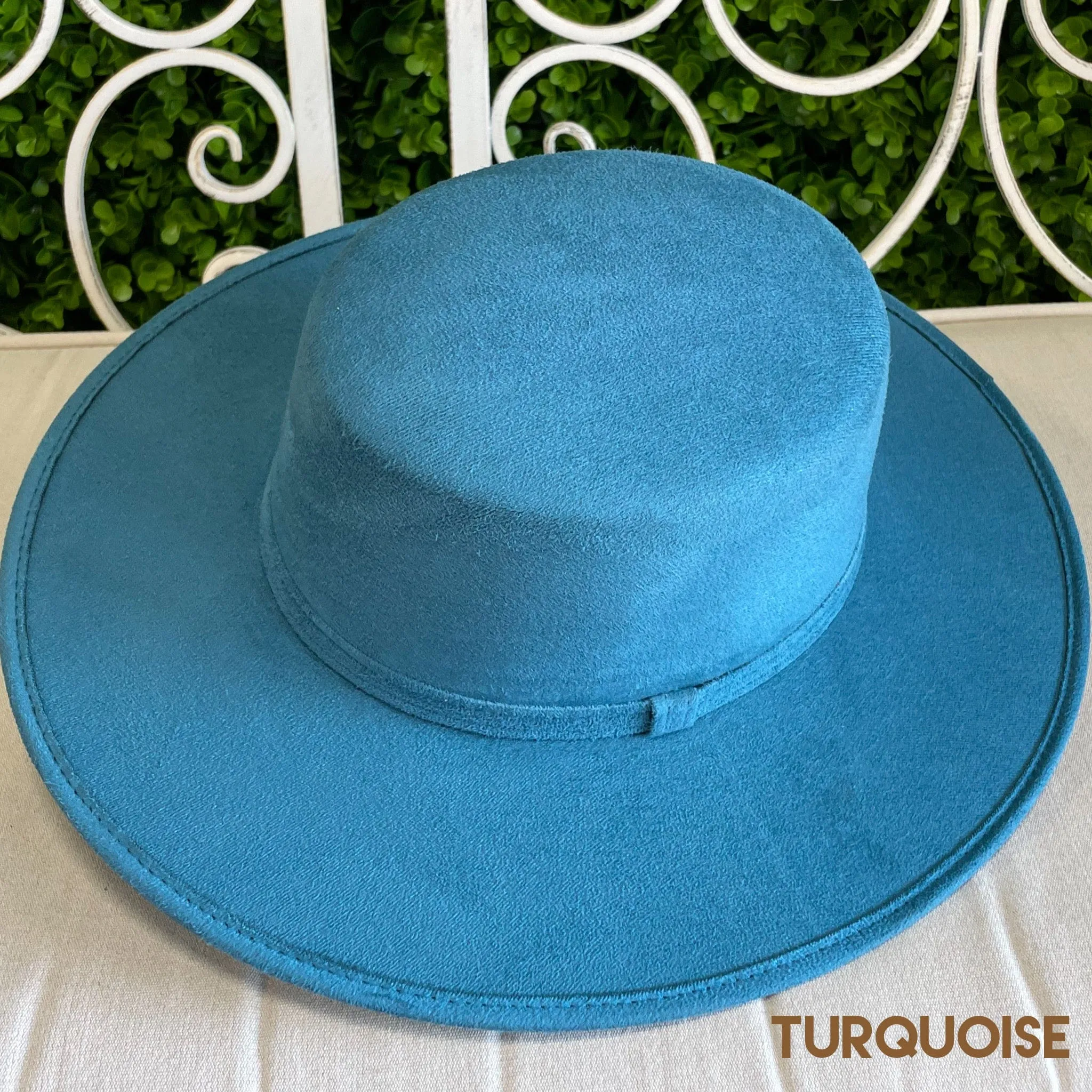 Boater Suede Hat for Women