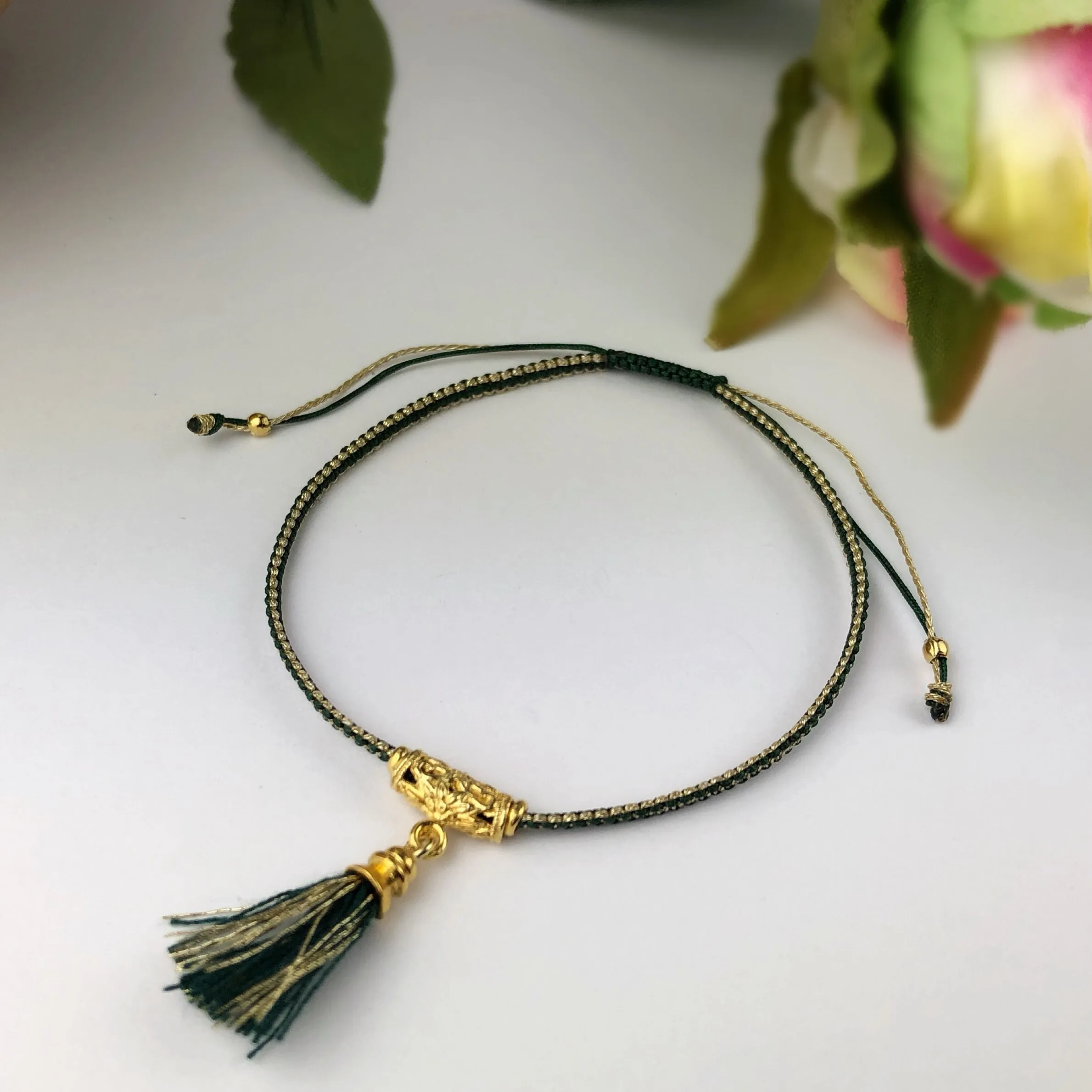 Boho Tassel Bracelet- VBRC153tg