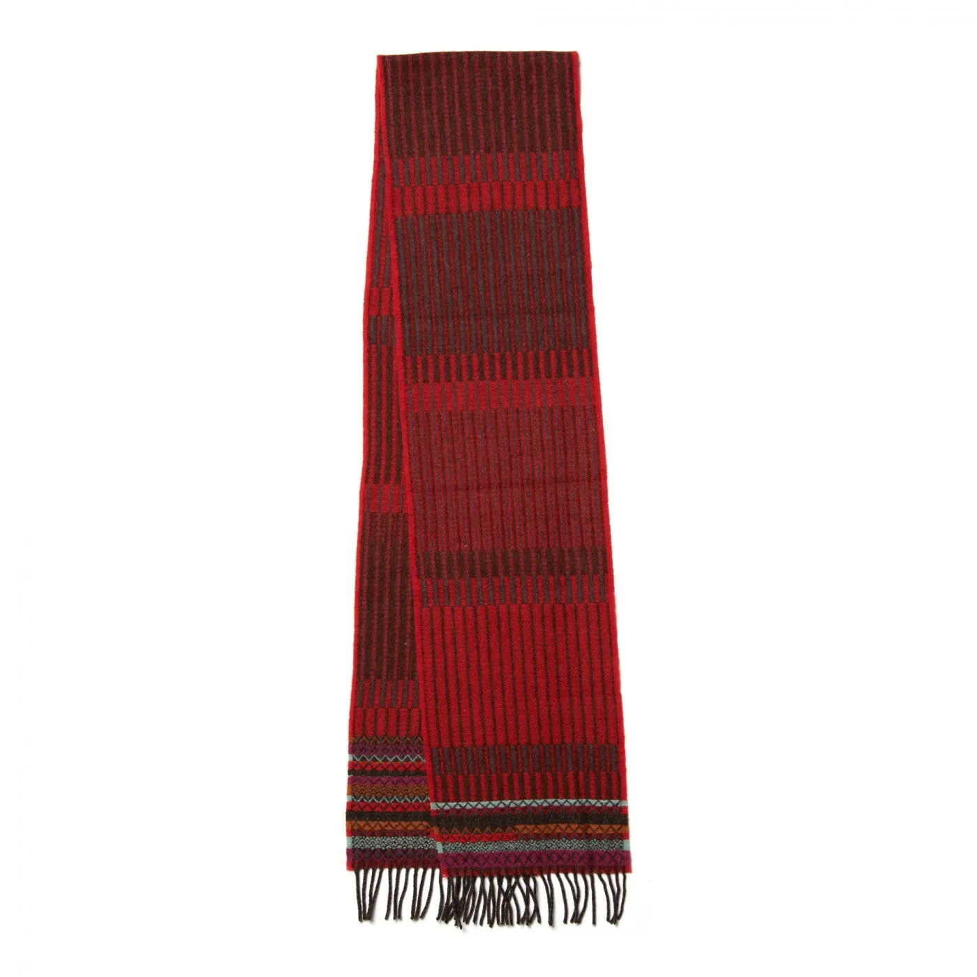 Bothy Dahlia Scarf - Red