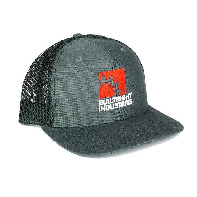 BuiltRight Industries Gearbox Logo Hat - Gray Mesh