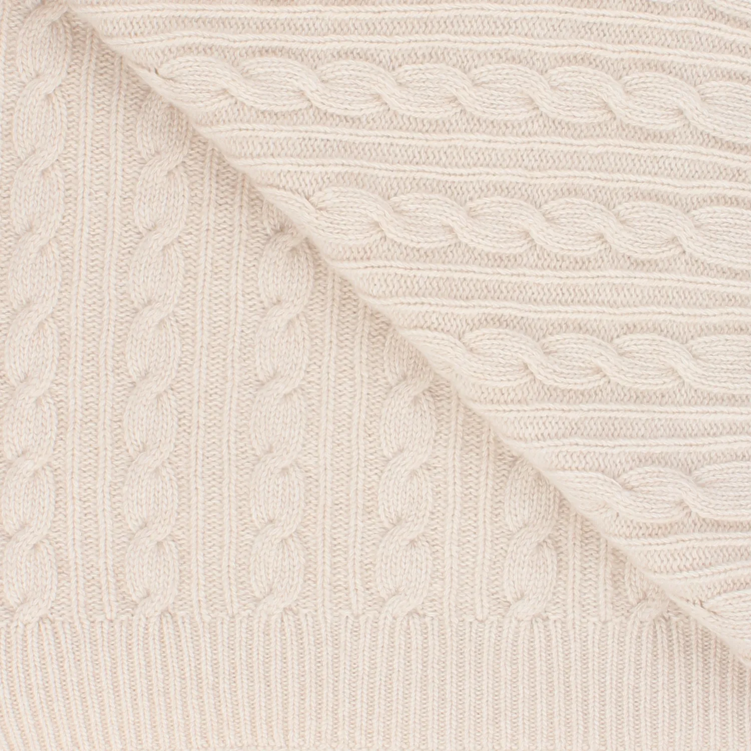 Cable Wool Blanket