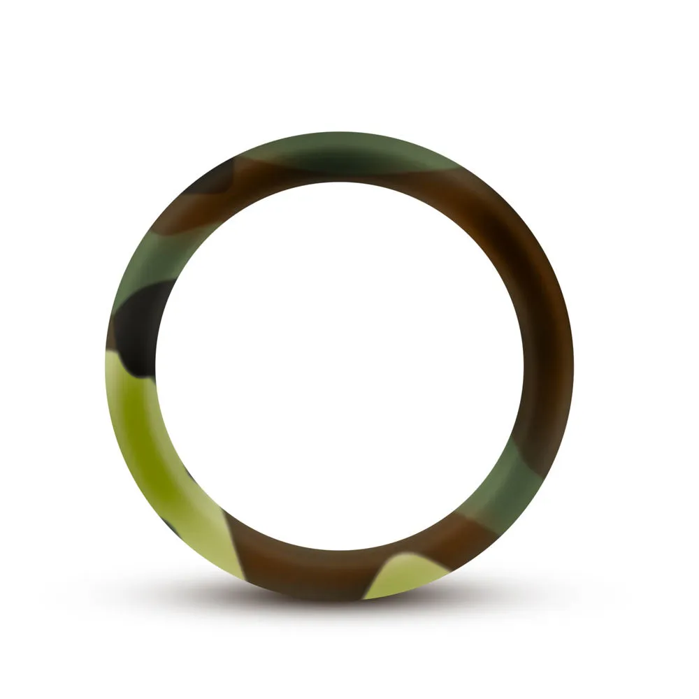 Camo Comfort Silicone Cock Ring - Soft, Stretchy, and Easy to Clean!