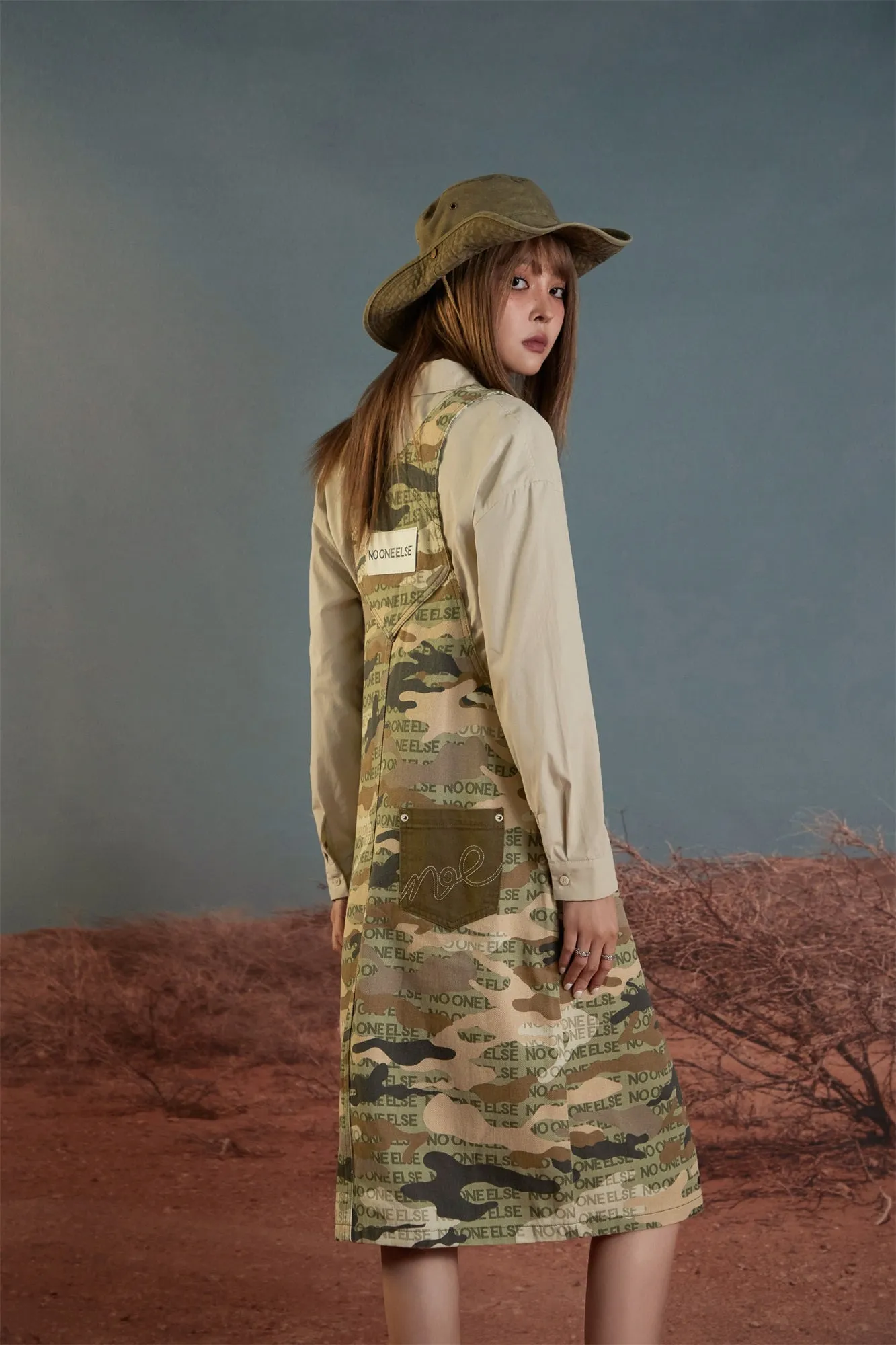 Camouflage Overall Dress