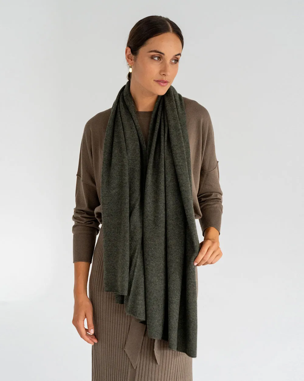 Cashmere Caplet - Khaki