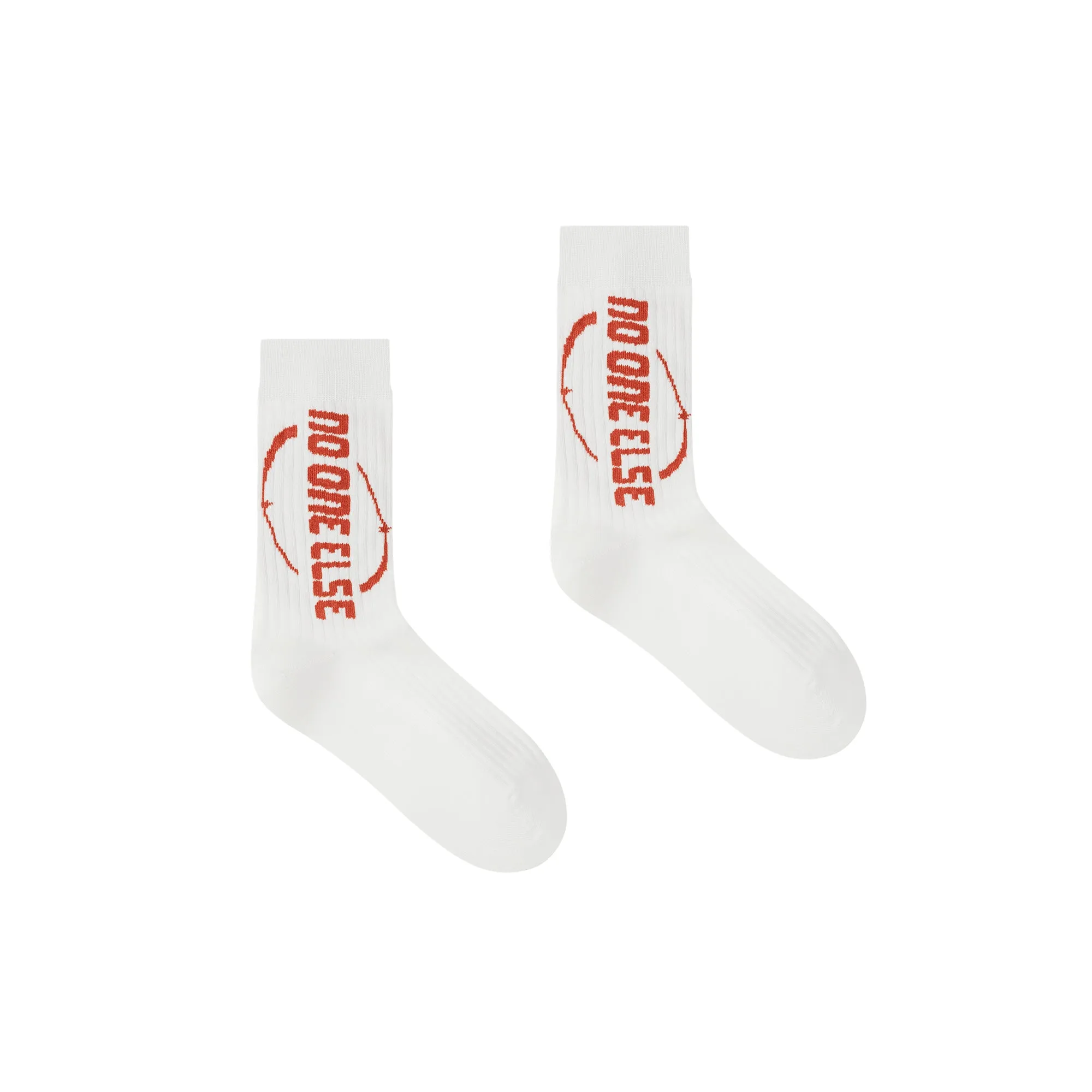 Circle Logo Ribbed Calf Socks