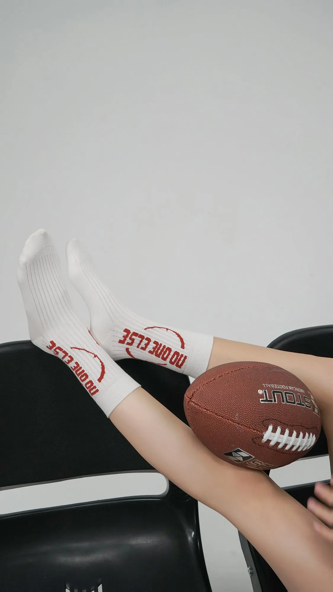 Circle Logo Ribbed Calf Socks