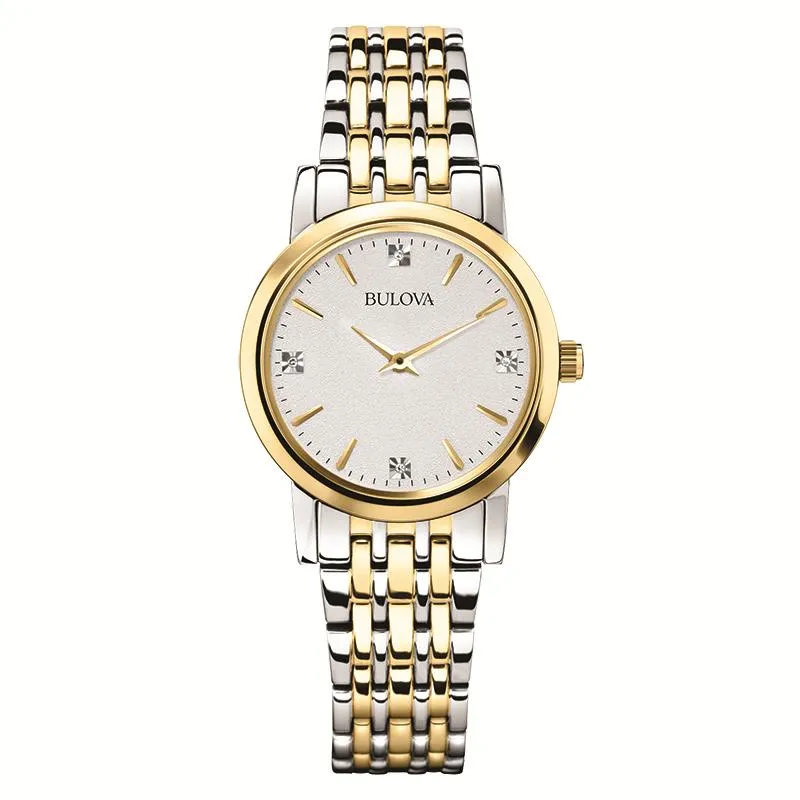 CLASSIC TWO-TONE LADIES BULOVA WATCH