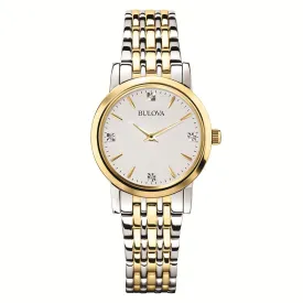 CLASSIC TWO-TONE LADIES BULOVA WATCH