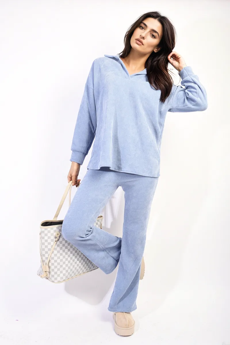 Collared Long Sleeve & Trouser Co-ord Set