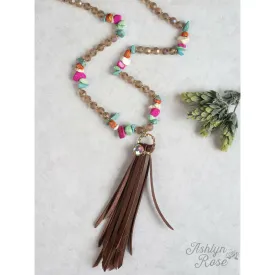 Colorfully Western Tassel Necklace || Necklace