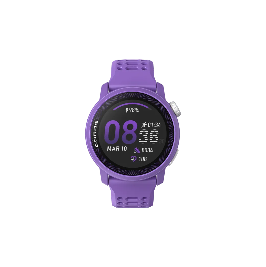 COROS PACE 3 Premium GPS Sport Watch with Silicone Band in Violet