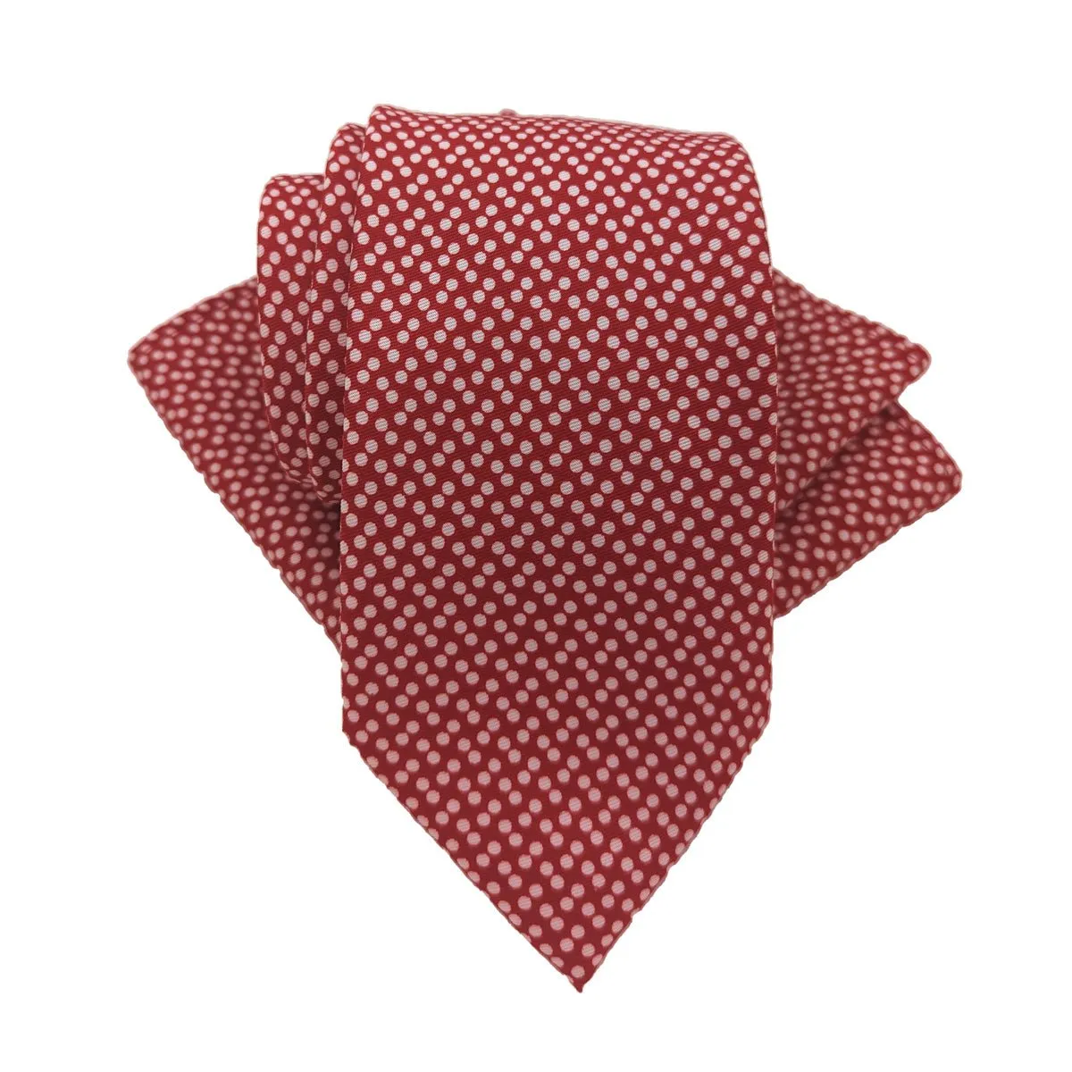 Cranberry Dotty Pocket Square