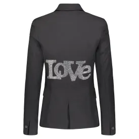 Crystal Love Blazer - Black