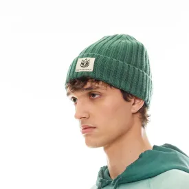 CULT SHIMUCHAN LOGO KNIT HAT (624BC-CH56A)-VINTAGE GREEN