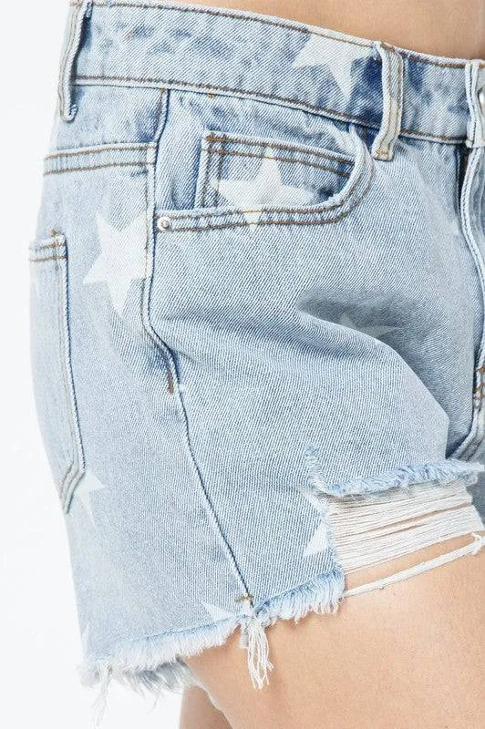 Denim Star Shorts