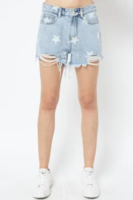 Denim Star Shorts