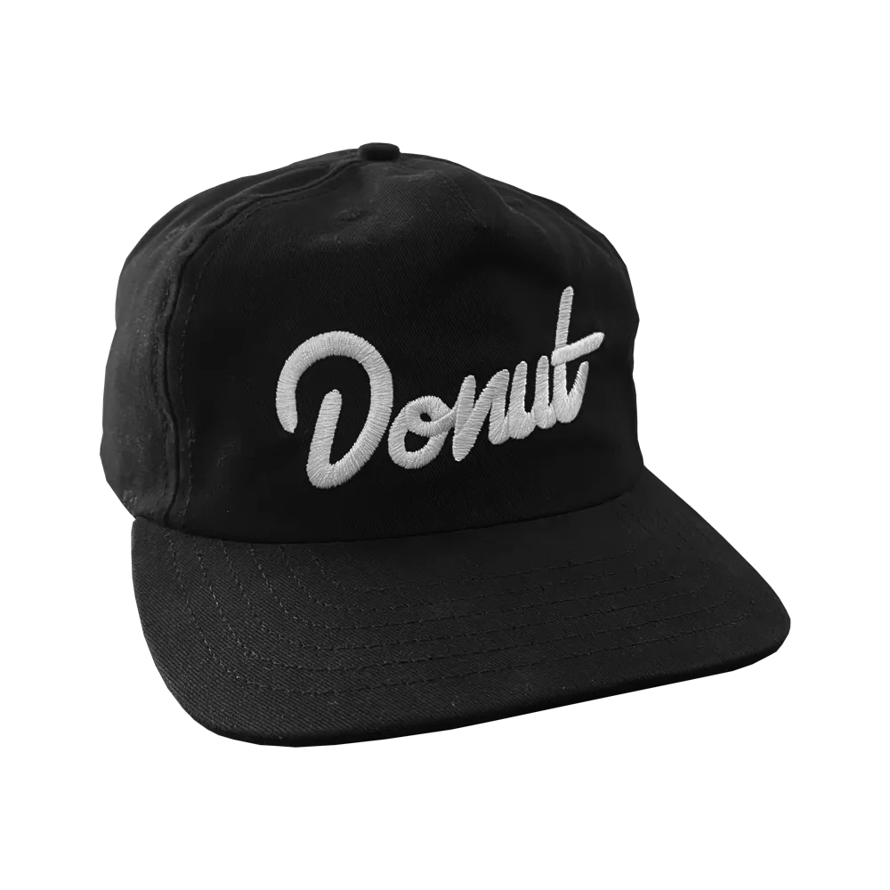 Donut Snapback Hat 2.0 - Black